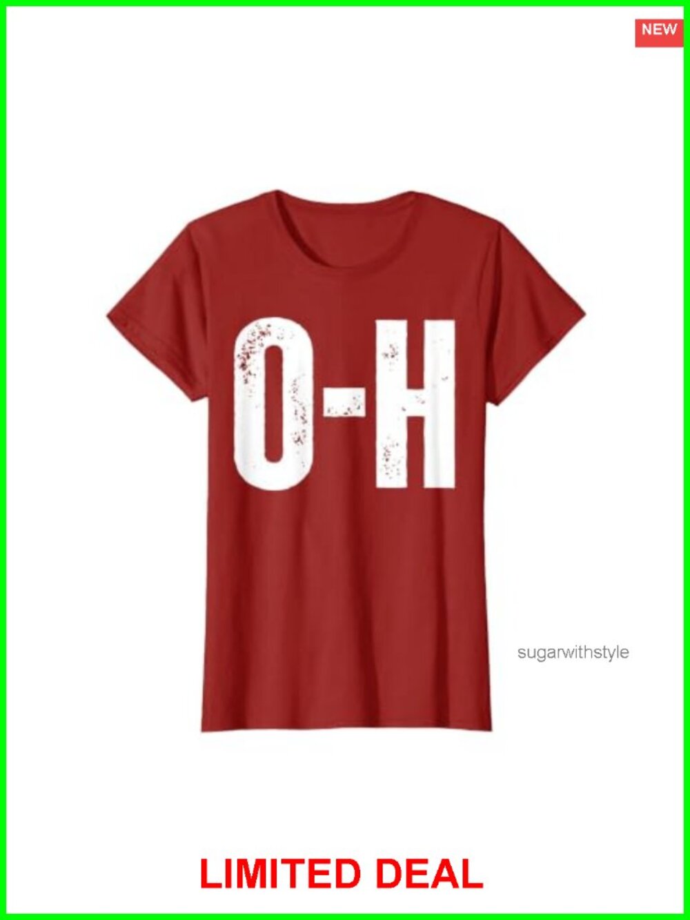 Ohio Matching Couples Football Tee, Cotton, Classic Fit, Short Sleeve Funny